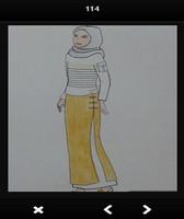 Hijab Design Sketches ภาพหน้าจอ 2