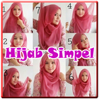 Hijab Segi Empat Simpel Remaja-icoon