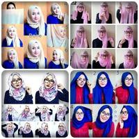 Hijab stijlen stap voor stap-poster