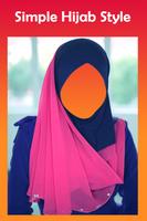 Hijab Fashion Photo Frame: Suit Hijab Style Maker Affiche