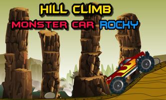 Hill Climb Monster Car Rocky Cartaz