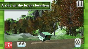 Hill Climb Blocky Truck PRO Affiche