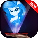 Hologram Fluttershy Rarity Rainbow Dash Pony Girl APK