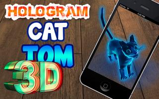 Gato Tom 3D Holograma captura de pantalla 3