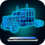 Hologram truck simulator
