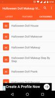 Holloween Doll Makeup Videos capture d'écran 3