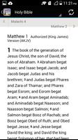 Authorized King James Bible تصوير الشاشة 2