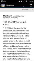 J.B. Phillips New Testament syot layar 1