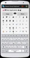 Classic Emoji Keyboard capture d'écran 1