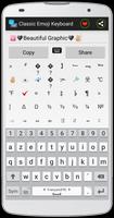 Classic Emoji Keyboard capture d'écran 2