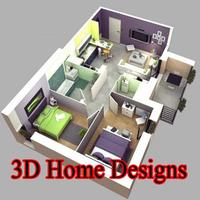 3D Home Designs Affiche