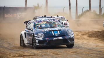 Dirt Car Rallycross Racing Wallpaper Plakat