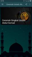 Ceramah Singkat Ustadz Abdul Somad Plakat