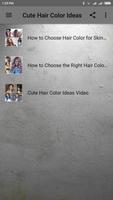 Cute Hair Color Ideas Plakat