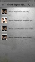How to Regrow Hair Naturally Plakat