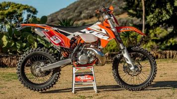 KTM Dirt Bikes Wallpaper Poster