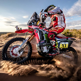 Dakar Rally Bike Wallpaper آئیکن