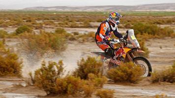 Rally Dakar Motorcycle Desert Wallpaper poster