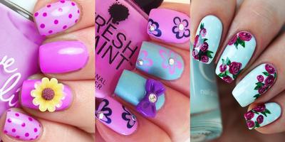 Floral Nail Ideas Cartaz