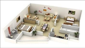 Miniature House Plan poster
