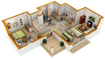 3D Home Plan Design اسکرین شاٹ 1