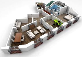 Rencana Desain Rumah 3D screenshot 3