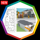 Hausplan Design Zeichen