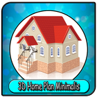 ikon Denah Rumah 3D Minimalist