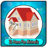 3D Home Plans Minimalist icône