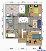 3D Dom Plany projektowe plakat
