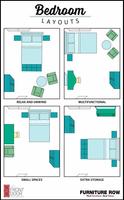 50+ Small Bedroom Layout 2018 Affiche