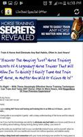 Horse Training Secrets تصوير الشاشة 1