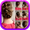 Easy Hairstyle Step by Steps : Hair Styler App