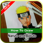 How to draw boruto & naruto character icon