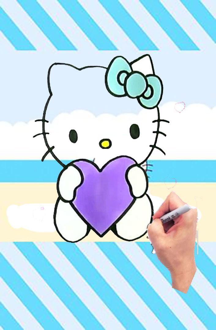How to draw cute Hello kitty APK voor Android Download