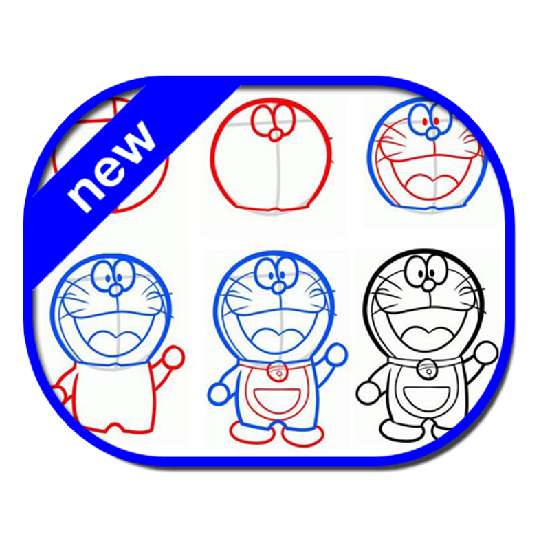 Cara Menggambar Doraemon  Dan Dorami Semburat Warna