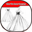 Cara Menggambar Desain Gaun