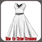 ikon Bagaimana Menggambar Dresses