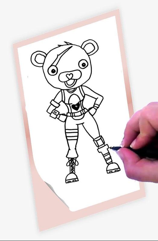 Personagens do fortnite em desenho