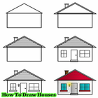 How To Draw Houses icône
