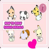 How To Draw Kawaii Animals Affiche