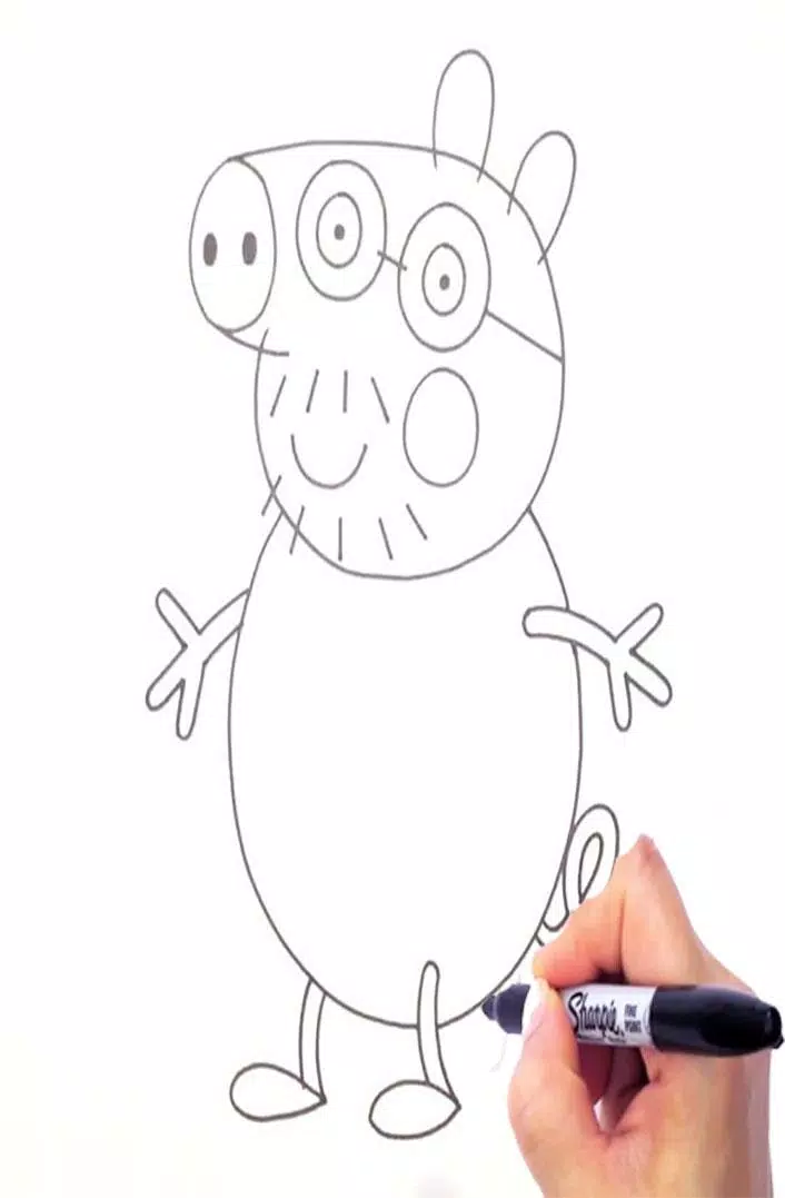 Como desenhar linda Peppa Pig 