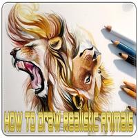 How To Draw Realistic Animals Affiche