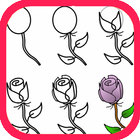 How To Draw Roses أيقونة