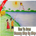 How To Draw Scenery Step By Step