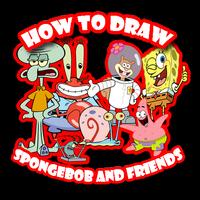 How To Draw Spongebob By Step Affiche
