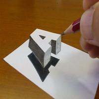 3 डी अक्षरों को कैसे आकर्षित करें पोस्टर