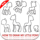 how to draw my little pony-icoon