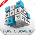 How to draw 3D icône