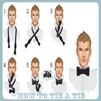 كيفية ربط ربطة عنق الملصق